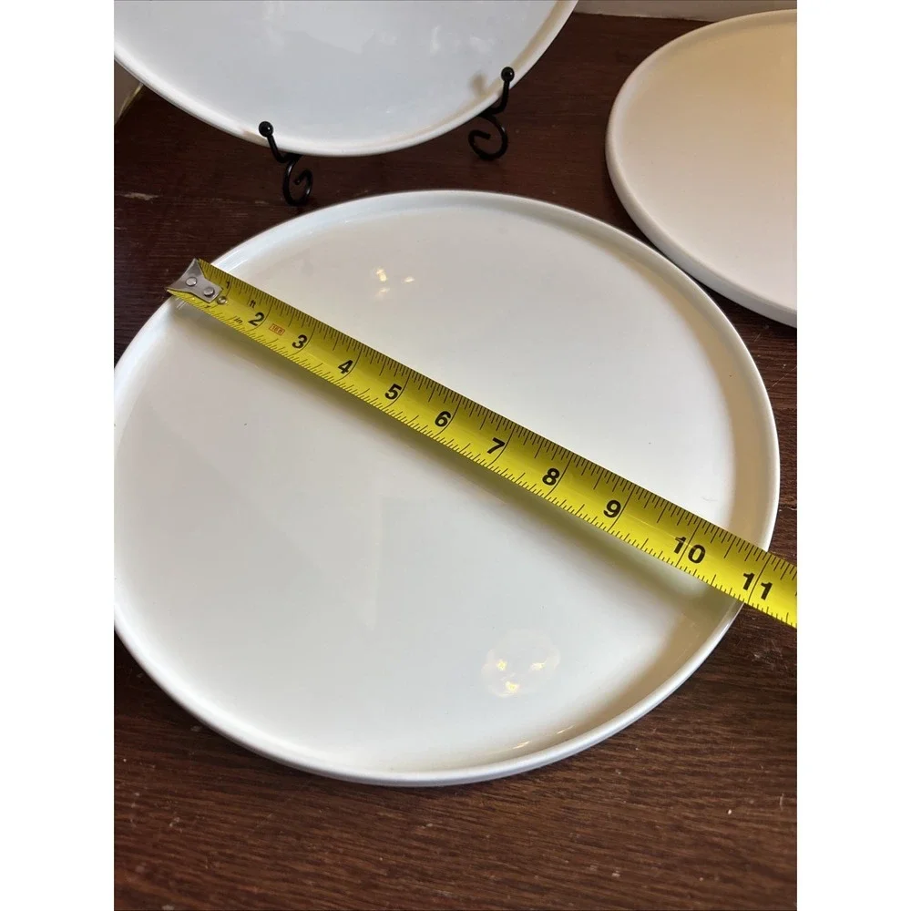 Mikasa Sloane Dinner Plates White Bone China Round 11